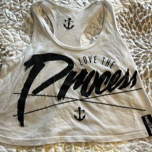 Flag nor Fail cropped tank